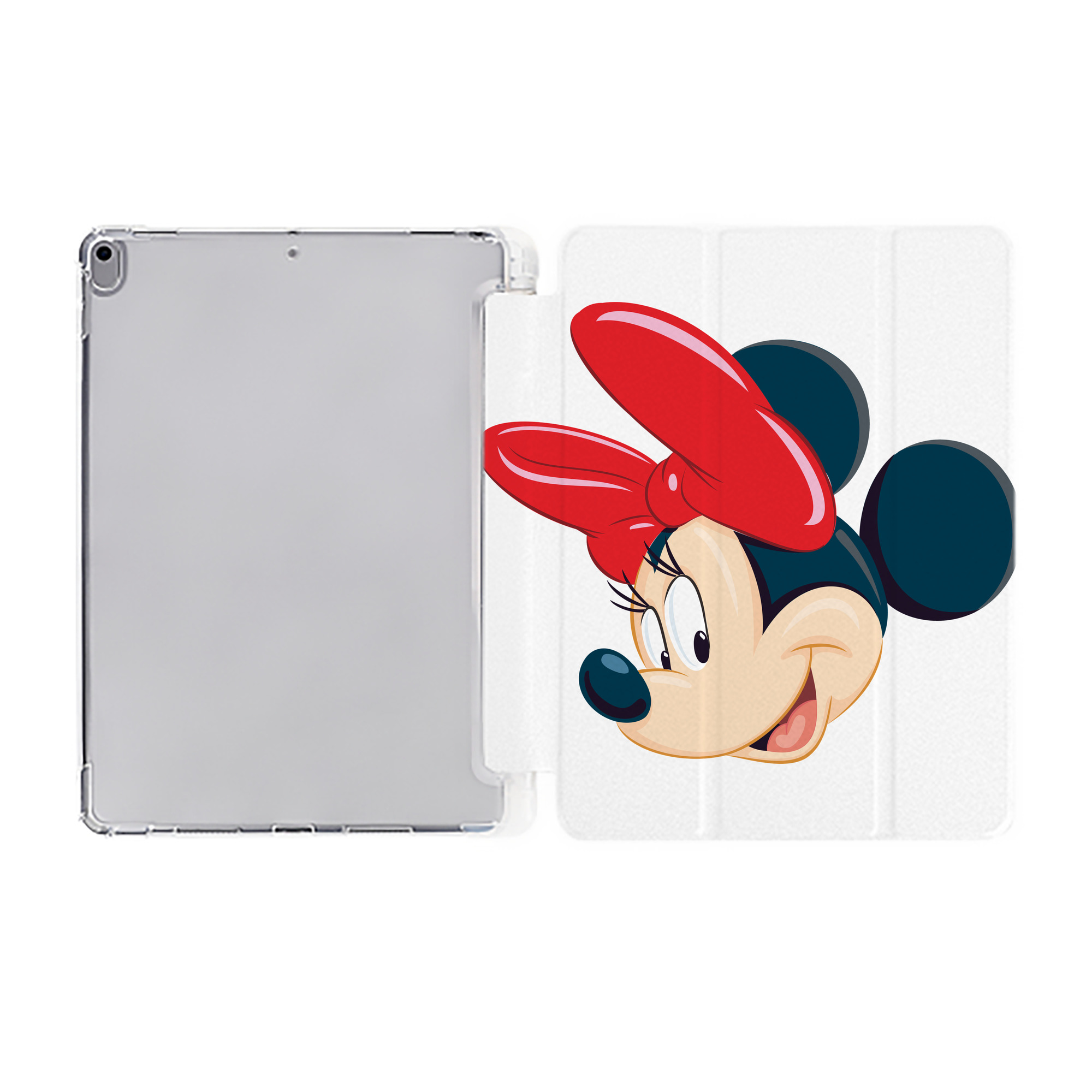 （画像用） ミッキーマウス Mickey Mouse IPad ケース ペン収納付き 三つ折りスタンド PUレザー×シリコン 対応機種9.5/10.5/10.9インチ